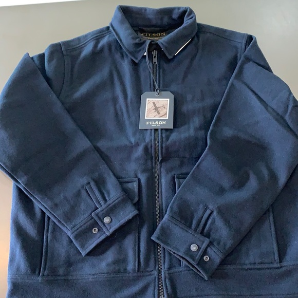 Seattle Wool Work Jacket Dark Navy - Picture 1 of 7